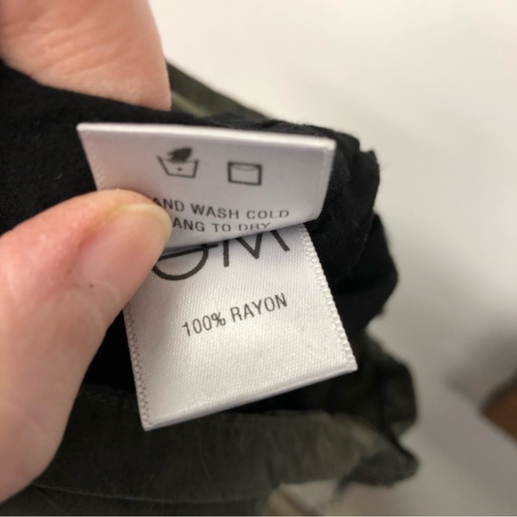 Objects without meaning green cropped wide leg pants - Picture 6 of 6